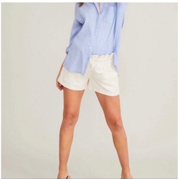 Hatch Cream Lula Maternity Shorts - Picture 2 of 8